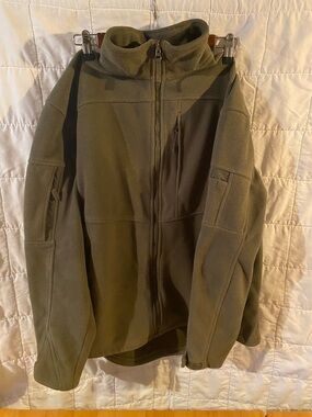 Duluth Trading Co Olive Green Warm Fleece Jacket